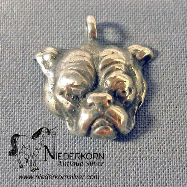 Sterling Bulldog Pendant