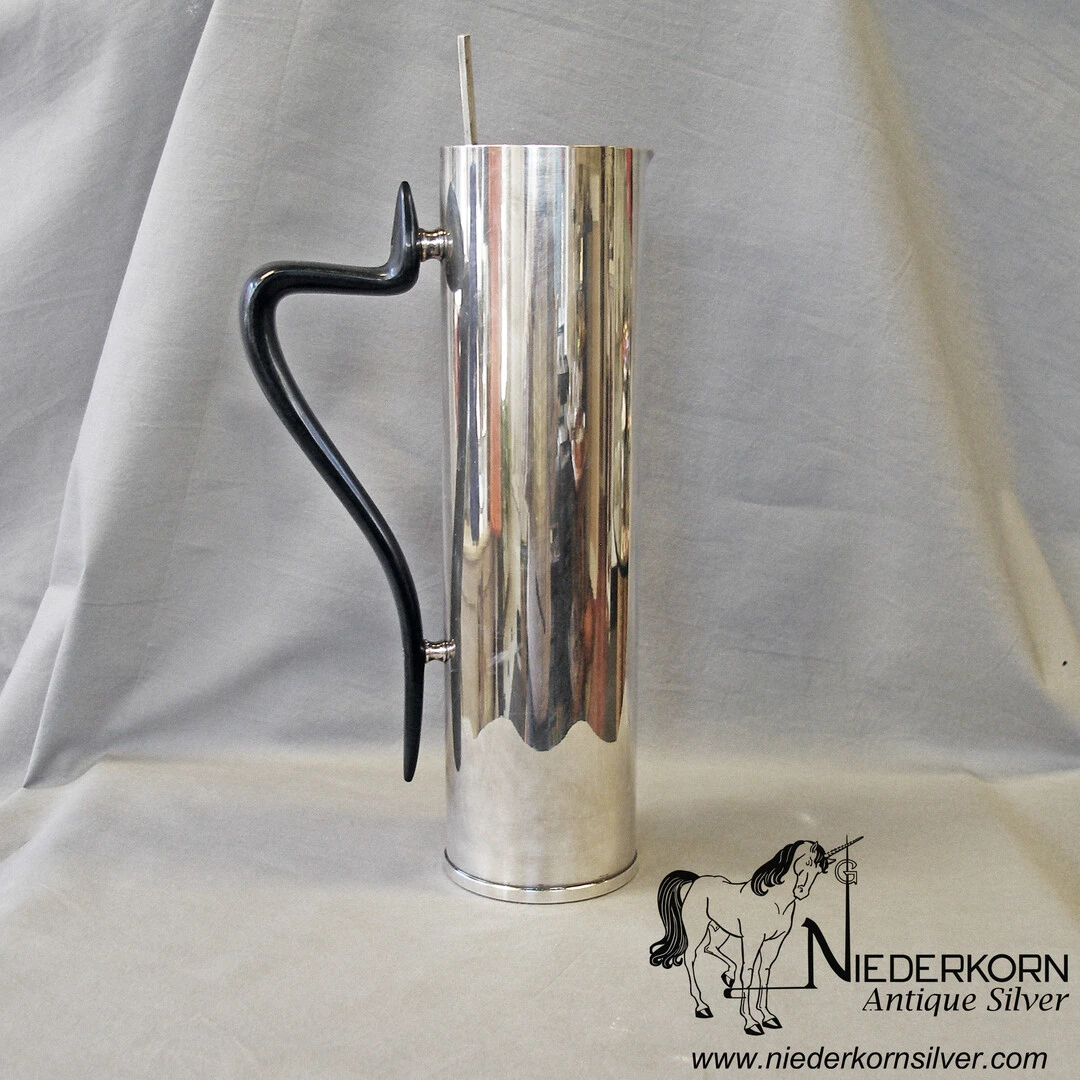 Silverplated Cocktail Pitcher Designed by Donald Colflesh for Gorham