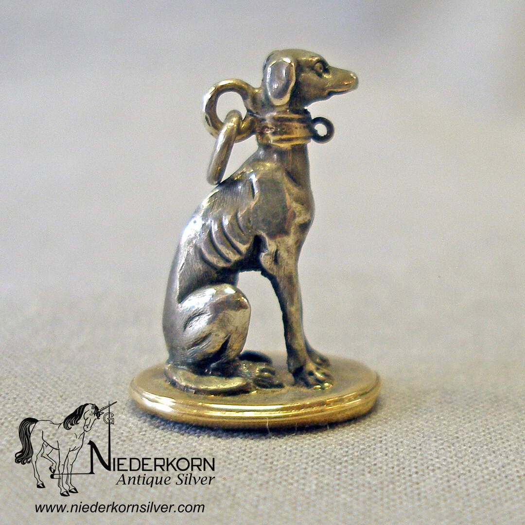 Silver and Gold Greyhound Wax Seal