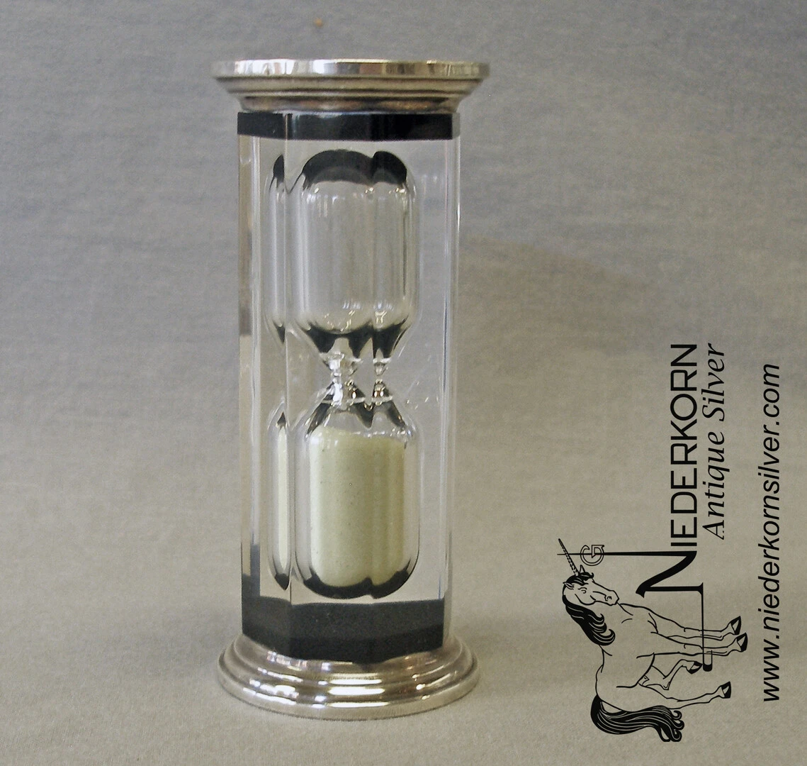 Sterling Silver and Acrylic Egg Timer by Gorham Manufacturing Company