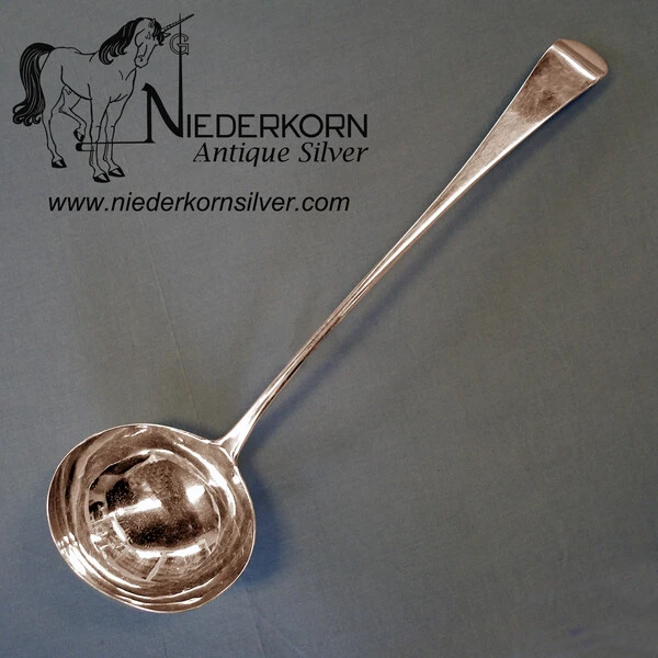 Sterling English 1775 Georgian Soup Ladle