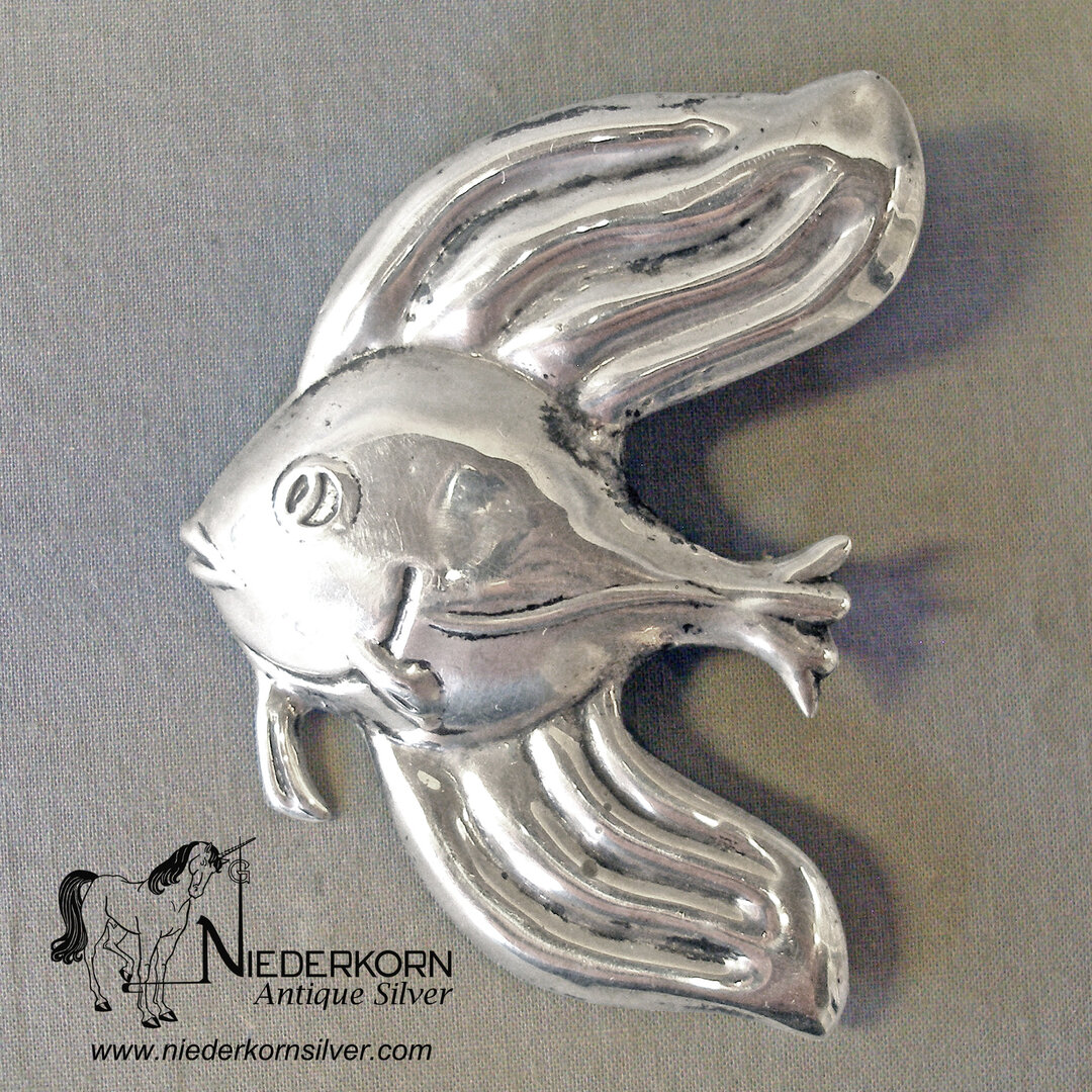 Silver Fish Pin 