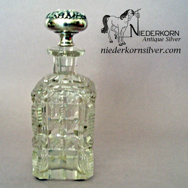 Cologne Perfume Bottle With Gorham Stopper