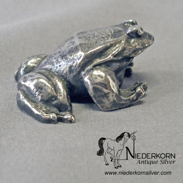 Sterling Frog Miniature by S. Kirk & Son