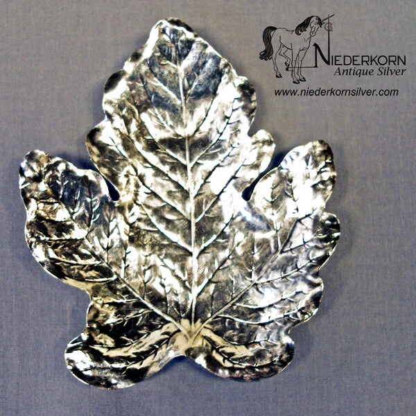 Sterling Maple Leaf Dish by R. Blackinton & Co.