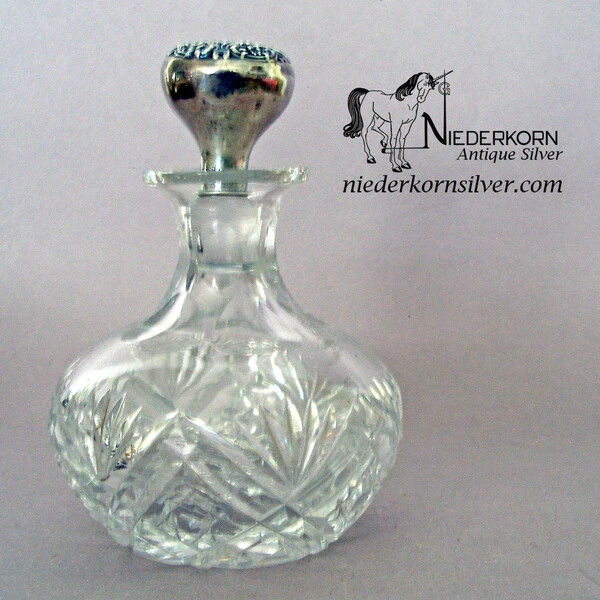 Hawkes Perfume Bottle With Gorham Stopper