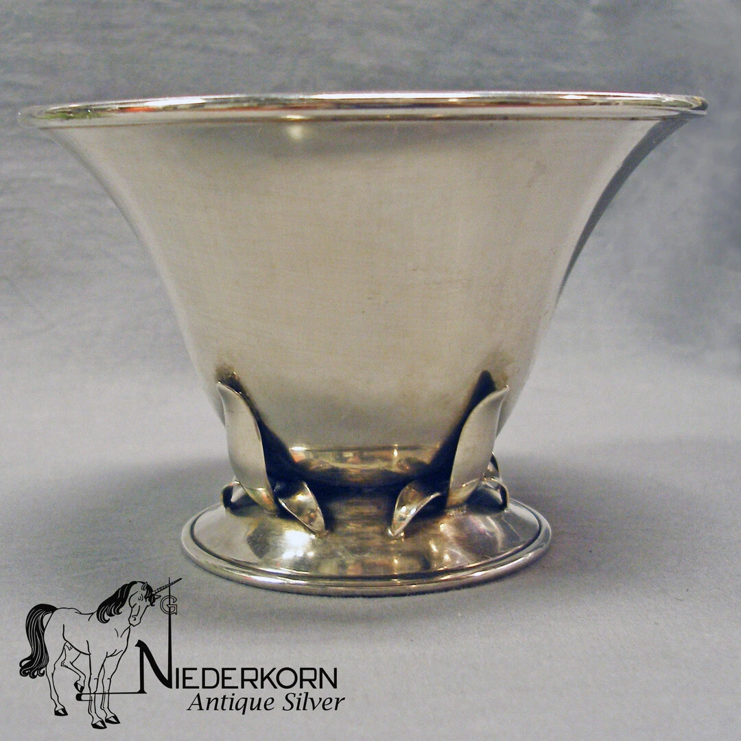 Sterling Small Footed Bowl by Carl Poul Petersen