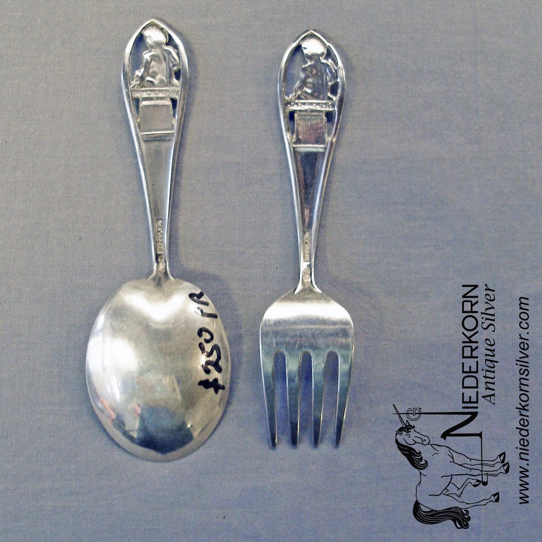Elsa Peretti Padova Fork and Spoon Baby Set in Sterling Silver