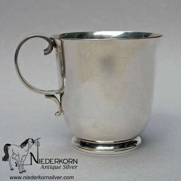 Sterling Silver Georg Jensen 1950s Baby or Child's Cup